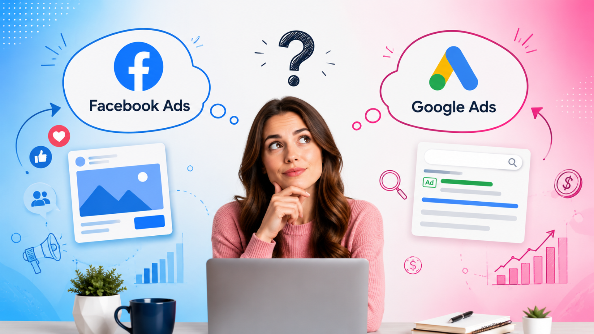 Meta Ads vs. Google Ads: Melyiken hirdess?