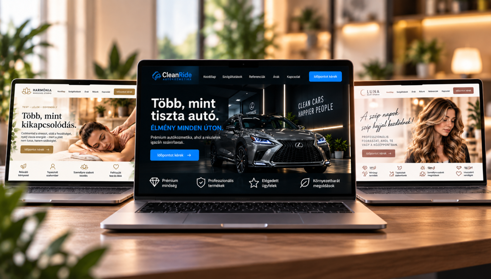 Modern weboldal minták kisvállalkozásoknak